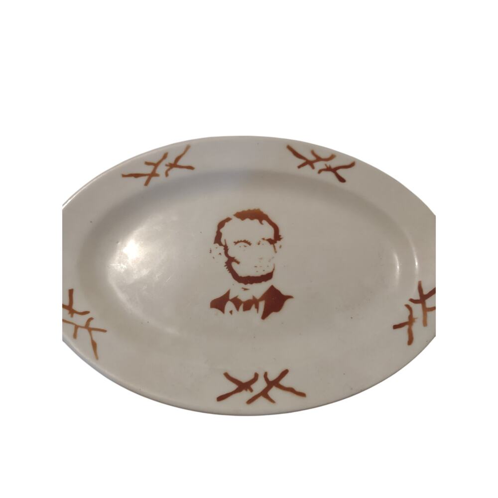 Vintage Abraham Lincoln Mayer China Beaver‎ Falls PA Plate